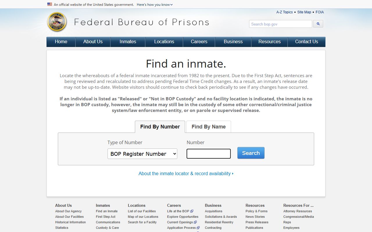Pemiscot County inmate records Federal Bureau of Prisons inmate locator