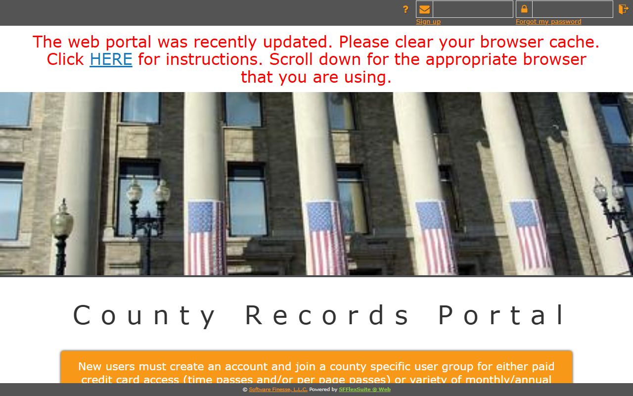 Pemiscot County marriage records SFFlexSuite county records portal
