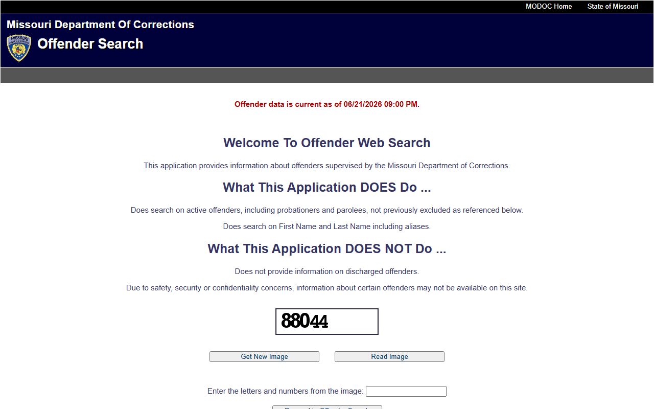 Pemiscot County warrant search Missouri DOC Offender Search